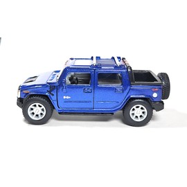 Scale Model Vehicle, Hummer H2 SUT, 1:40 Scale, Opening Doors, Pull-Back Function, Blue