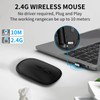 ACOZYKITTEN Wirless Pebble Sleek Mouse, 2.4G Slim Portable Lightweight Computer