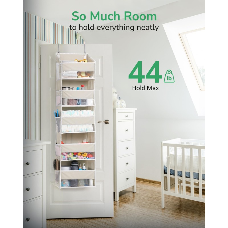 ULG 1-Pack Over Door Organizer with 5 Large Pockets 10