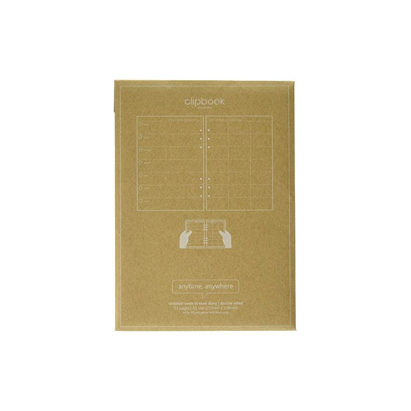 Clipbook A5 Undated Week to View Diary