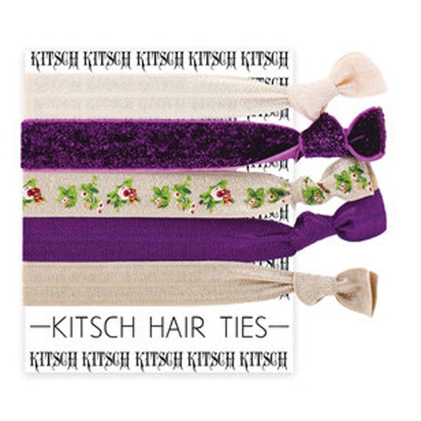 Kitsch Kitsch Hair Ties Hair Elastic Set of 5 Limited Hair Tie Wild Roses