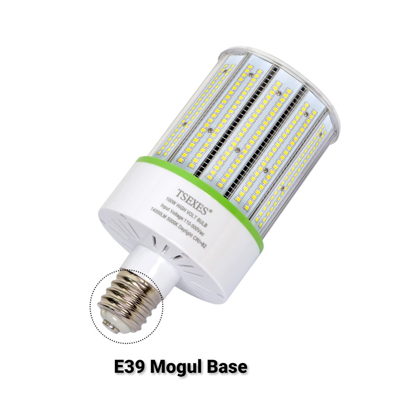 TSEXES 480V LED Bulbs 100W Corn Cob Light Bulb, E39