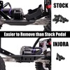 INJORA Bent Rock Sliders Side Pedal for 1/18 RC Crawler