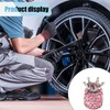 KITUREK 4PCS Crown Car Tire Valve Stem Caps, Crystal Rhinestone,