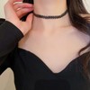Rhinestone Choker Necklace for Women Sparkly Crystal Statement Necklace Prom