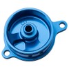 Tusk Aluminum Oil Filter Cover Blue Compatible with Kawasaki KX450F