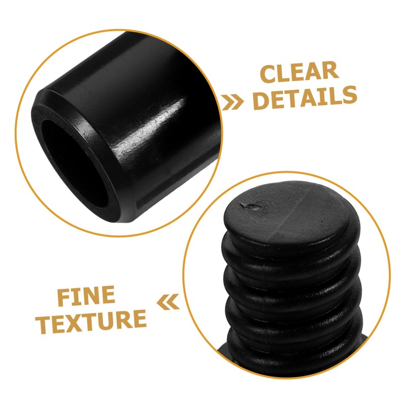 Mobestech 2pcs Replacement Threaded Handle Tips for Broom Poles Extension