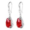 Linawe Earrings, Women's, Jewelry, Diamonds, Mother's, Silver, Created Ruby