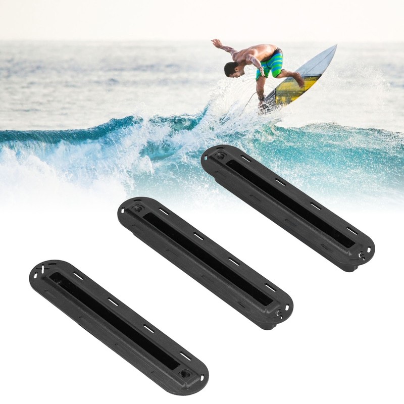 3Pcs/set Surfboard Rudder Groove Plastic Finned Box Plug Fin Plug