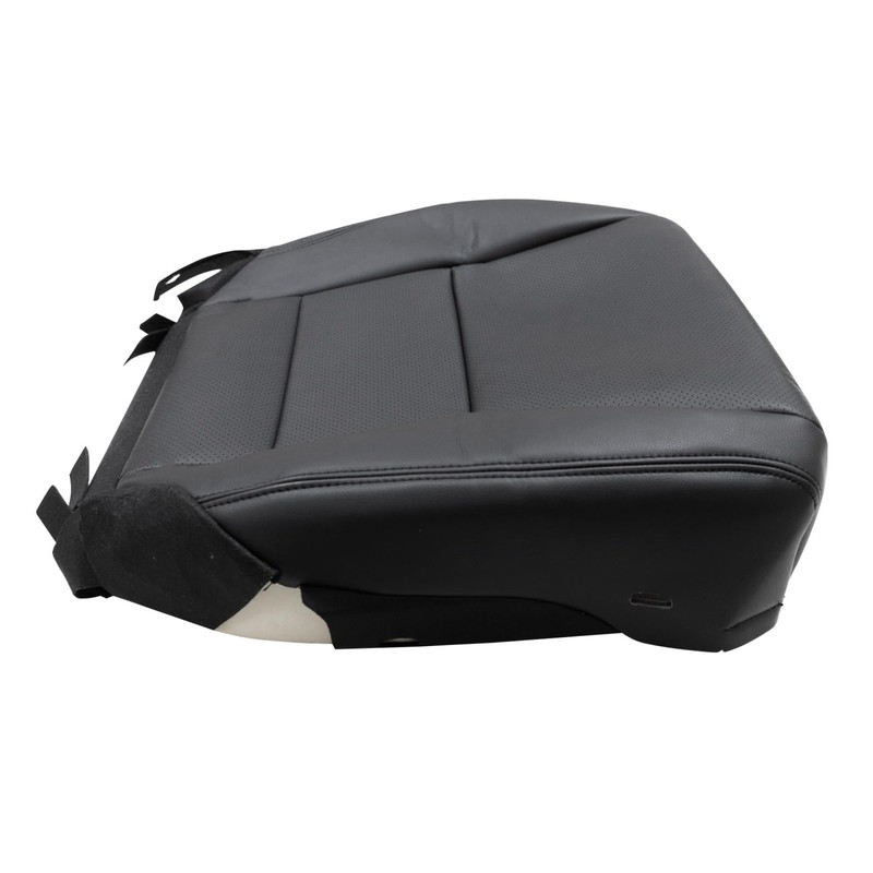 Priprilod Black Leather Front Passenger Side Bottom Replacement Seat Cover