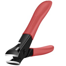 Nail Clippers for Thick Nails Start Makers Toenail Clippers Wide Jaw Nail Cutter Heavy Duty Nail Clipper Sharp Curved Toe Nail Clippers for Men and Women,Red
