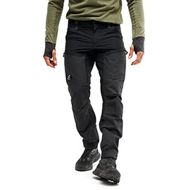 RevolutionRace Men’s GP Pro Pants, Durable and Ventilated Pants for All Outdoor Activities, Jet Black, L