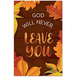 Moments With The Book God Will Never Leave You (Mini Gospel Tract Card - Packet of 100 - NKJV)