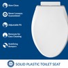 Mayfair Preston Easy to Clean Single Hinge Toilet Seat, Modern