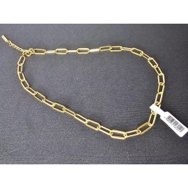 Hey Harper Gold Plated Paper Clip Chain Necklace Women's 41cm-46cm