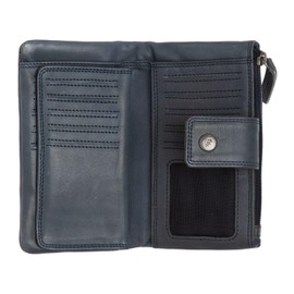 The Chesterfield Brand Fresno Leather Wallet 10 cm, navy, Elegant
