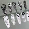 NAIL ANGEL Nail Studs Set, Punk Cone Square Studs Accessories,