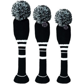 Club Head Covers for Driver Fairway Wood Hybrid Golf Headcover Golf Headcover Set, Club Covers Interchangeable Number Plate 1 3 5 7 X