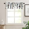 Rustic Forest Valance Curtain, Vintage Lodge Cabin Country Hunting Wild