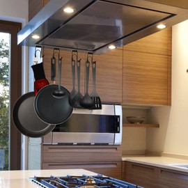 Buelkmag Magnetic Hooks 50Lbs+ 304 Stainless Steel Hooks Heavy Duty Magnets Hanging Hooks for Refrigerator Grill Toolbox Outdoor,Cruise Essentials Camper Accessories 8pack (Black)