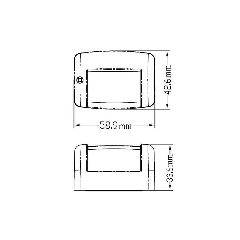 MiDMarine White Stern LED Navigation Light MiniNav Range boats up