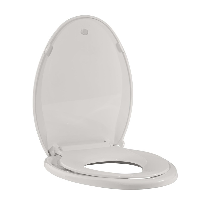 Toilet Seats Elongated,19" Extra Long Toilet Seat,Built-In Potty Training Seat