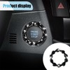 Bling Car Engine Start Stop Button Decoration Ring, Crystal Push