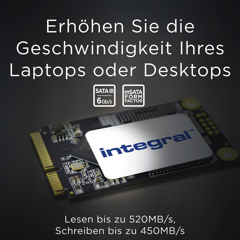 Integral 256GB mSATA Internal SSD for PC and Laptop, up