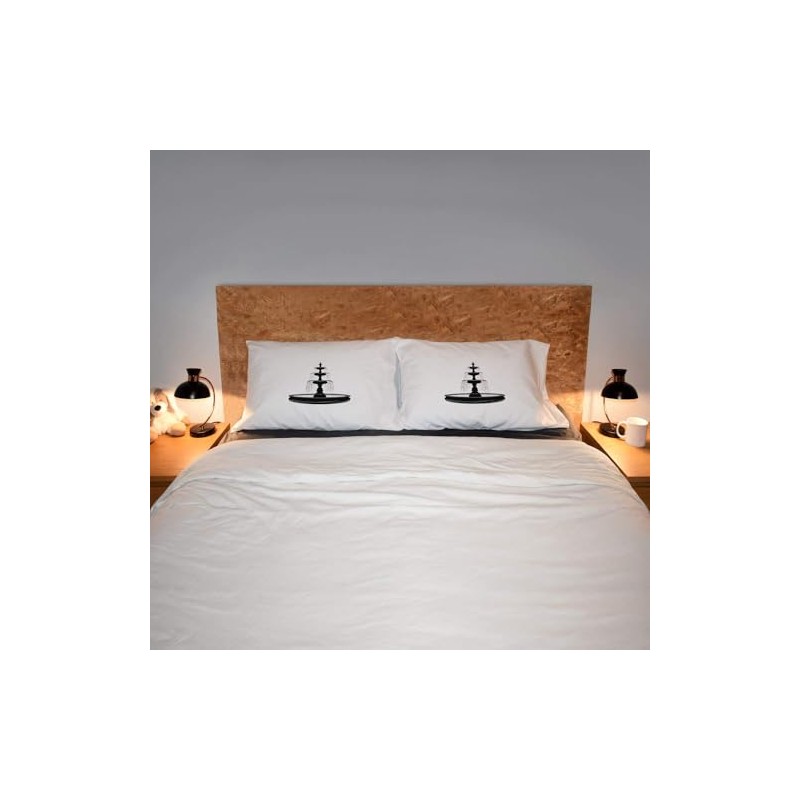 2 x 'Garden Fountain ' Cotton Pillow Cases (PW00040356)