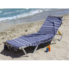 Aegean Concept Turkish Beach Towels, Oversized, Sandcloud Bath Towel, Packable, 37 x 77 inches, Soft, Quick Dry, Ideal for Swimmers, Travel, for Men & Women, Dark Blue, Pack of 1