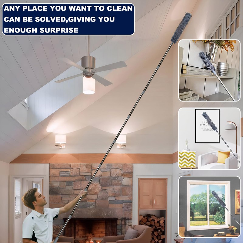 20+ Feet High Reach Duster Kit with 3-14 ft Extension