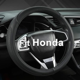 GIANT PANDA Honda Accord, Civic, CR-V, HR-V, Pilot, Fit, Passport, Odyssey (14.5-15" - Black - Standard Size)