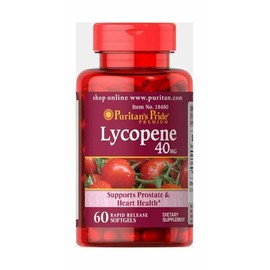 Puritan's Pride Lycopene 40mg, Pack of 60 Softgels (18480)