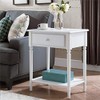 Leick Coastal Notions Nightstand, White