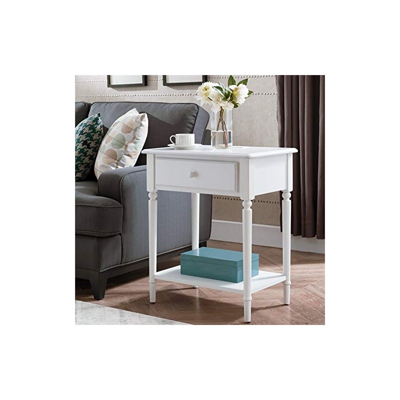 Leick Coastal Notions Nightstand, White