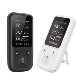 LifeBasis Geiger Counter Nuclear Radiation Detector,X-rays Y-rays B-rays Radiation Dosimeter with TFT DisplayColor: white, Accuracy: 0.01, Measurement Range: 0-10000 µSv/h