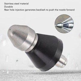 Pressure Washer, G1/4 Stainless Steel Sewer Jet Nozzle Pressure Washer Nozzle, Quick Connector Drain Cleaning Water Nozzle, fits any garden hose Pipe Unclogger Cleaning Accessories