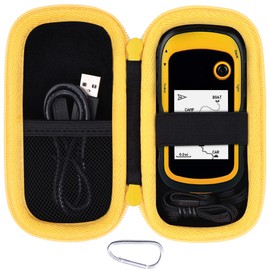 Hard Carrying Case Replacement for Garmin eTrex 20/20x/30x/22x/32x Handheld GPS by Aenllosi (Yellow Zipper)