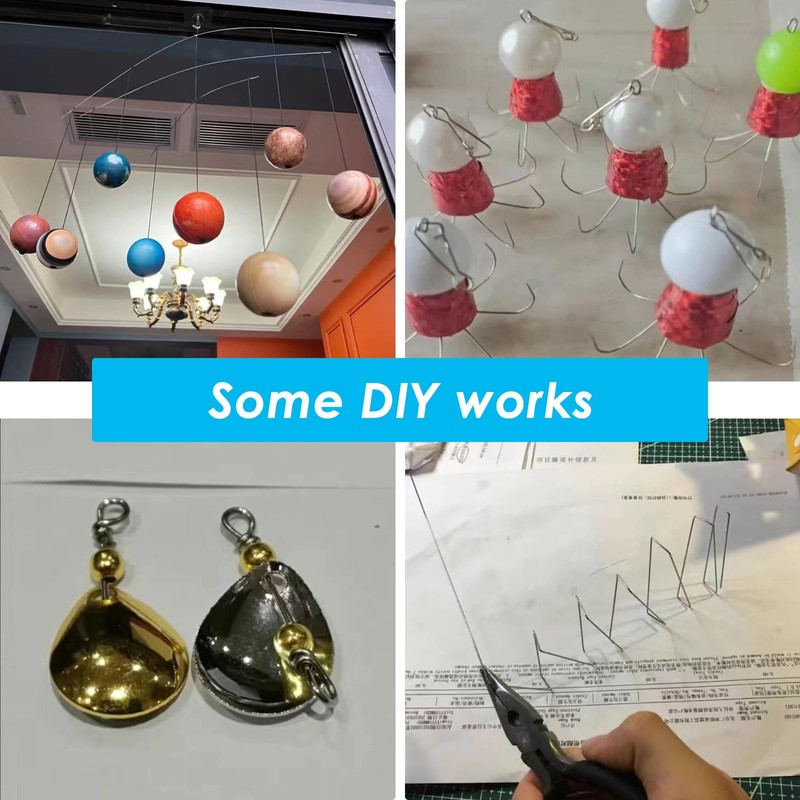 COYOUCO 50CM Stainless Steel Spring Wire, Full Hard Straight Wire