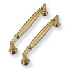 CABDM 10 Pack 5 Inch(128mm) Champagne Bronze Cabinet Pulls Solid