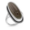 Solid 925 Sterling Silver Ring For Women & Girls Smoky