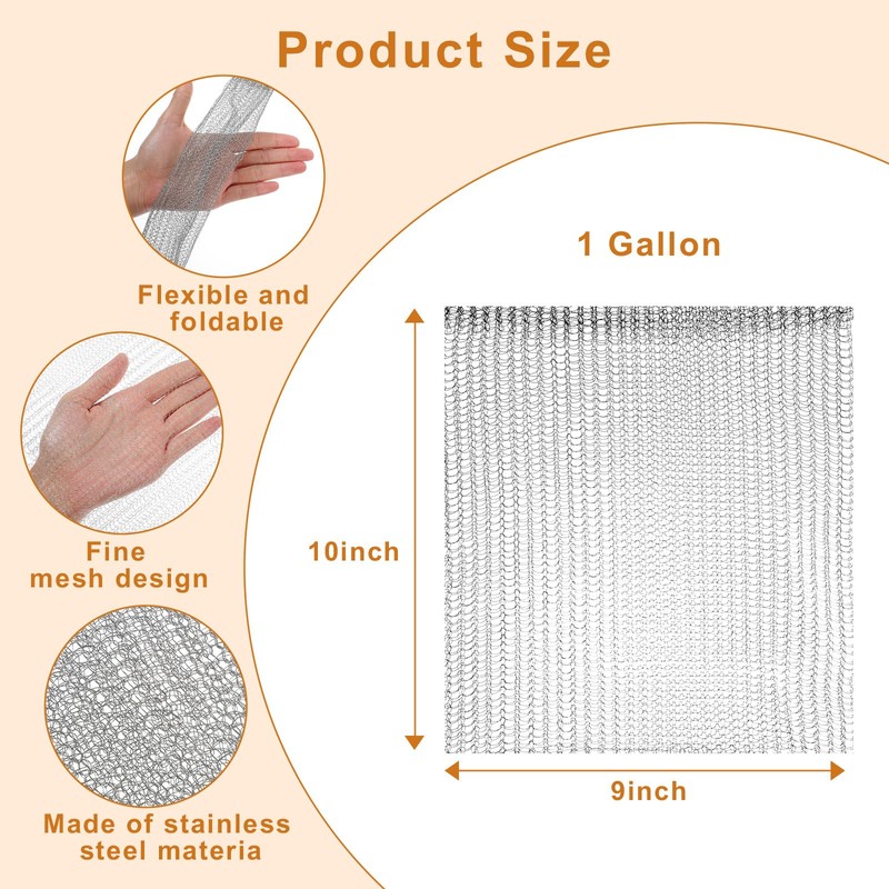 zisiueel 20 Pcs 1 Gallon Gopher and Vole Wire Mesh