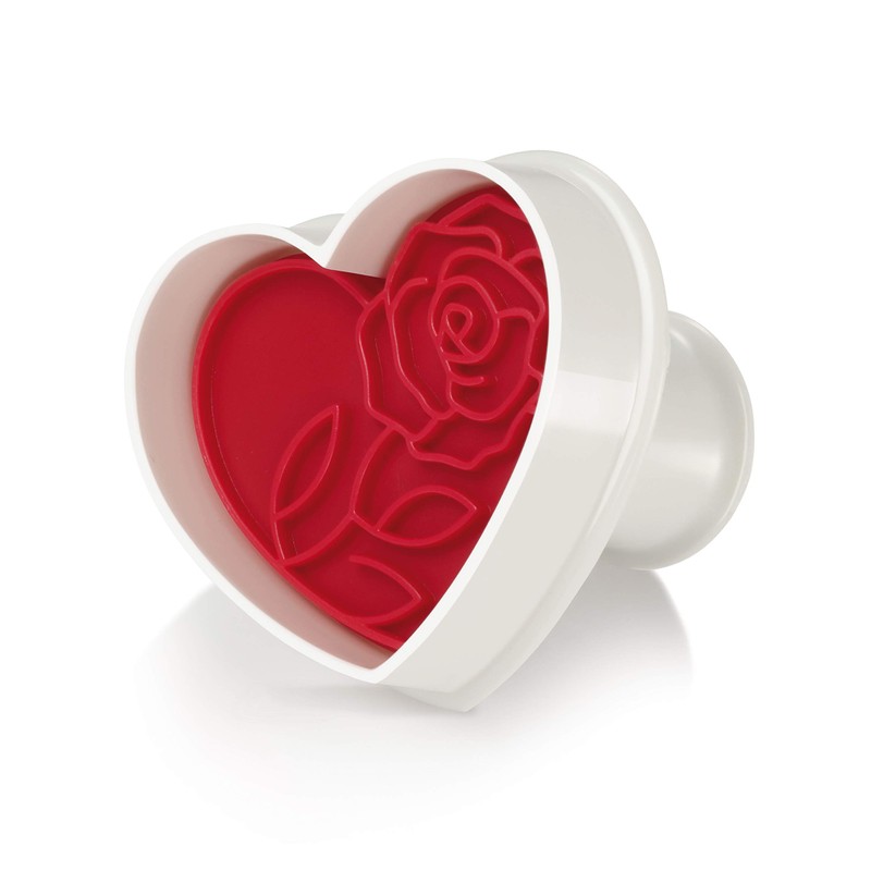 Tescoma 630856 Cookie Cutters with Stamp Set of 3 Hearts