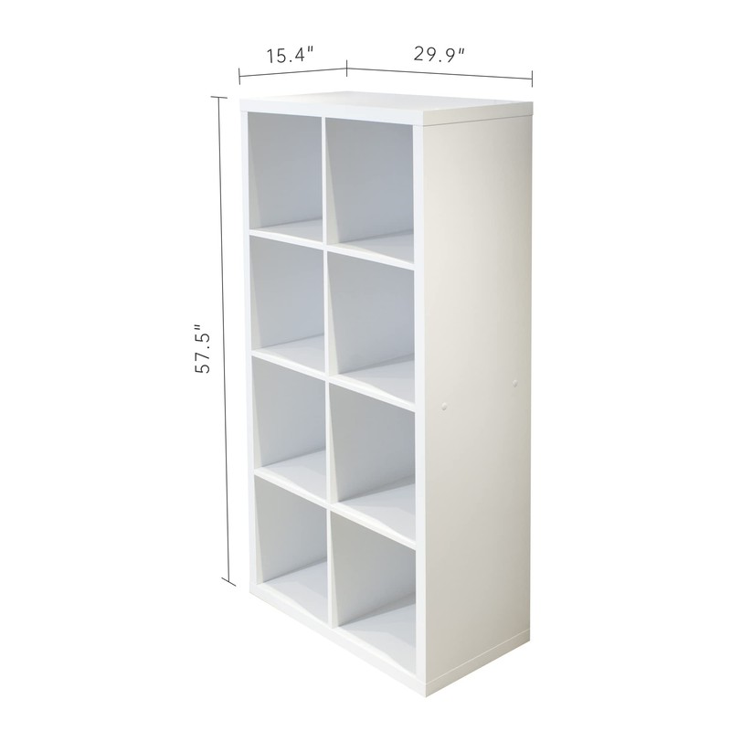 FocusOnHome Smart Cube 8-Cube Organizer Storage with Opened Back Shelves,2