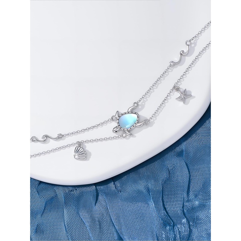 Midari Sea Turtle Bracelet for Women 925 Sterling Silver Sea