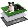 Portable Dog Grass Pad with Tray 35''x23'', Dog Litter Box