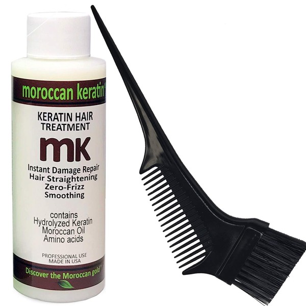 Moroccan Keratin Blowout for Brazilian Keratin Hair Treatment Proven Formula 120ml Keratin with Brush/Comb Best Value USA