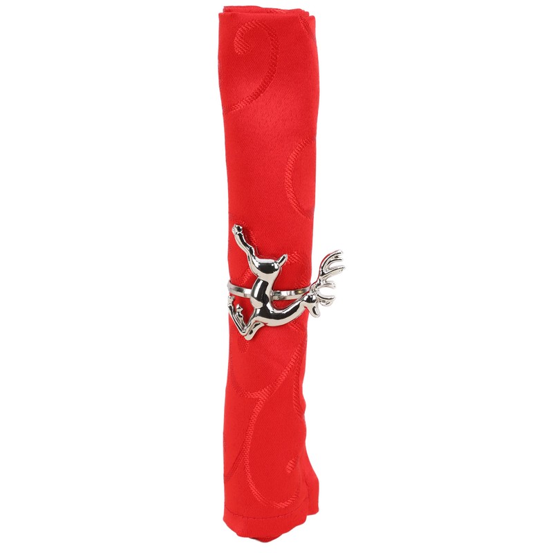Christmas Concepts® Set of 4 Silver Napkin Rings – Luxury