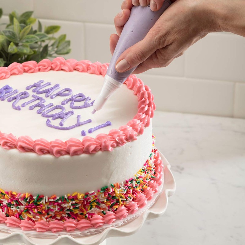 Hutzler Disposable Decorating Bags and 3 Decorating Nozzles Set