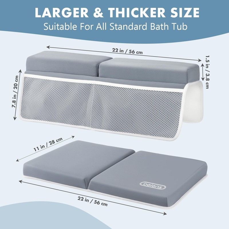 beiens Bath Kneeler and Elbow Rest Pad Set - 1.5''